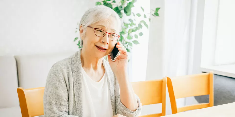 大田区にある葬儀の宝珠での葬儀をご検討中のご高齢女性